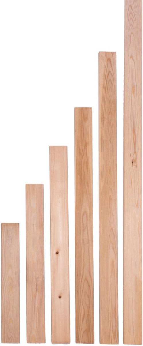Heklat Lariks - Schuttingplank Tuin - Tuinafscheiding Maken - Vormvast Door Drogen - 150 c