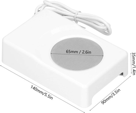USB Koel- en Verwarmings Onderzetter 2-in-1 Draagbaar voor Bureau en Auto Koffie Thee Melk Water - wit — afbeelding 5