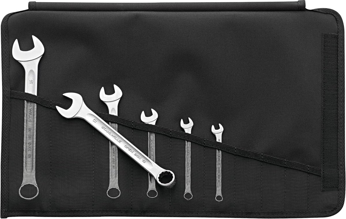 Ringsleutelset - Steeksleutels - Reparaties Uitvoeren - Schroefvriendelijke Grip - 6 Delig - Metaal