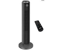 Torenventilator - Stille Ventilator - Verkoeling in Huis - 90 Graden Oscillatie - 92 cm - Grijs