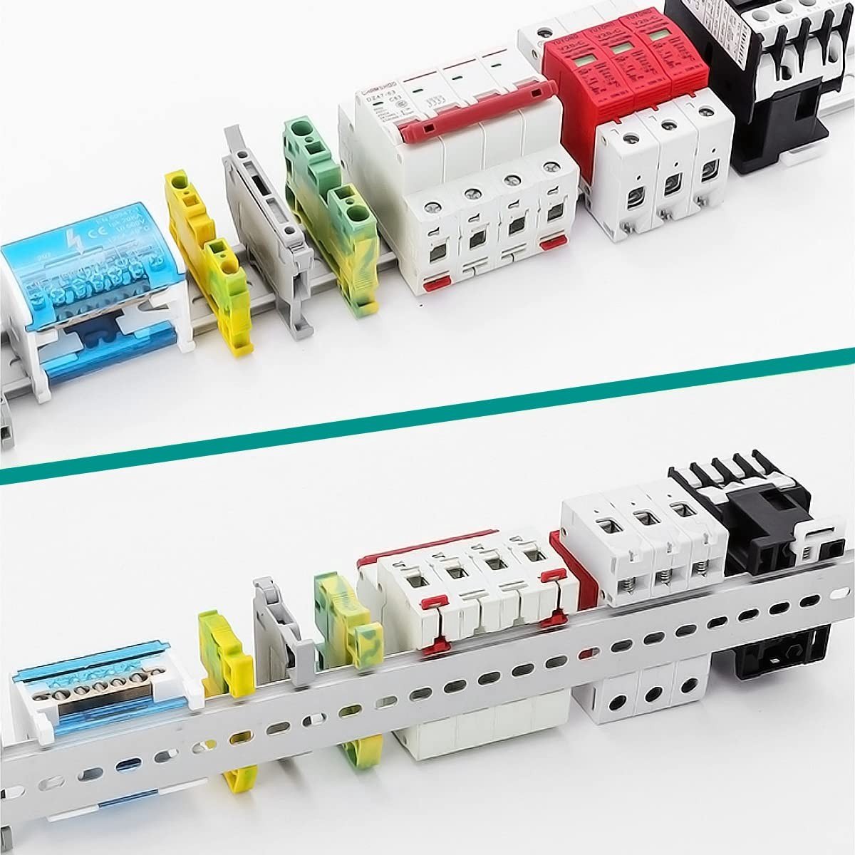Dailygoods - Aluminium DIN Rail Set voor Modulair Elektrisch Apparatuur