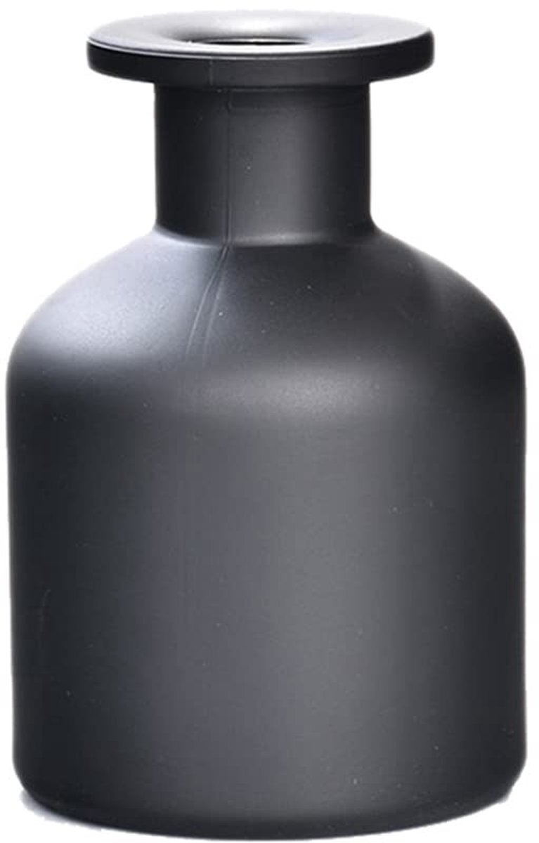 Dailygoods- Diffuser 150Ml - Hervulbare Flessen - Geurhouder - Essentiële Olie - DIY - Mat Zwart Glas - Geurstokjes