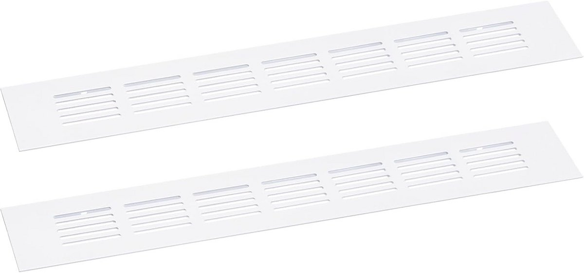 Ventilatie Roosters - Luchtgaten Afdekking - Ventilatie Verbeteren - Set van 2 - 300 x 50 mm - Wit