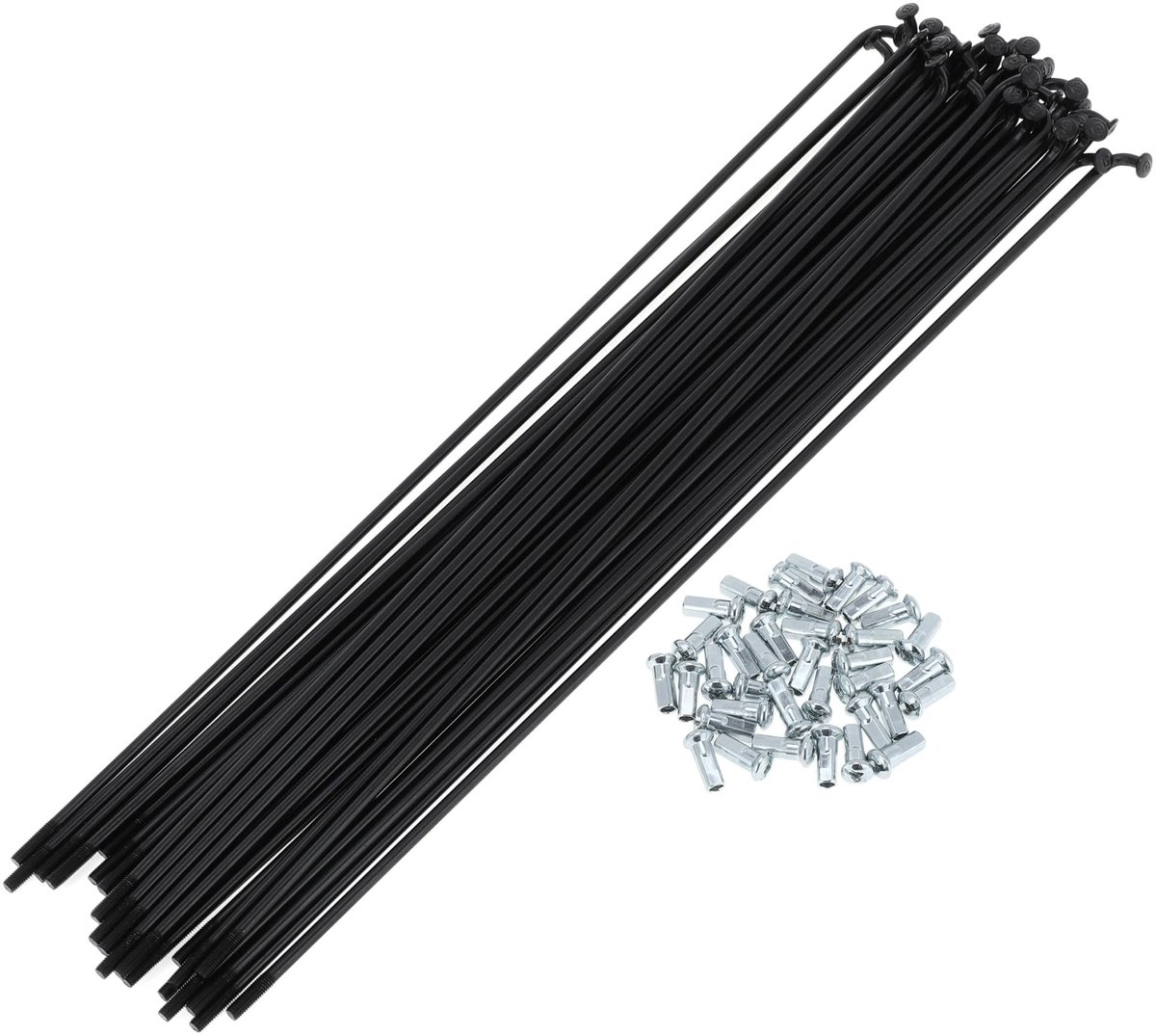 Dailygoods- Spaken 12G 257mm - Fiets Spaken - Koolstofstaal - Zwart - Spaakset - Upgrade voor Duurzaamheid - Fietsspaken