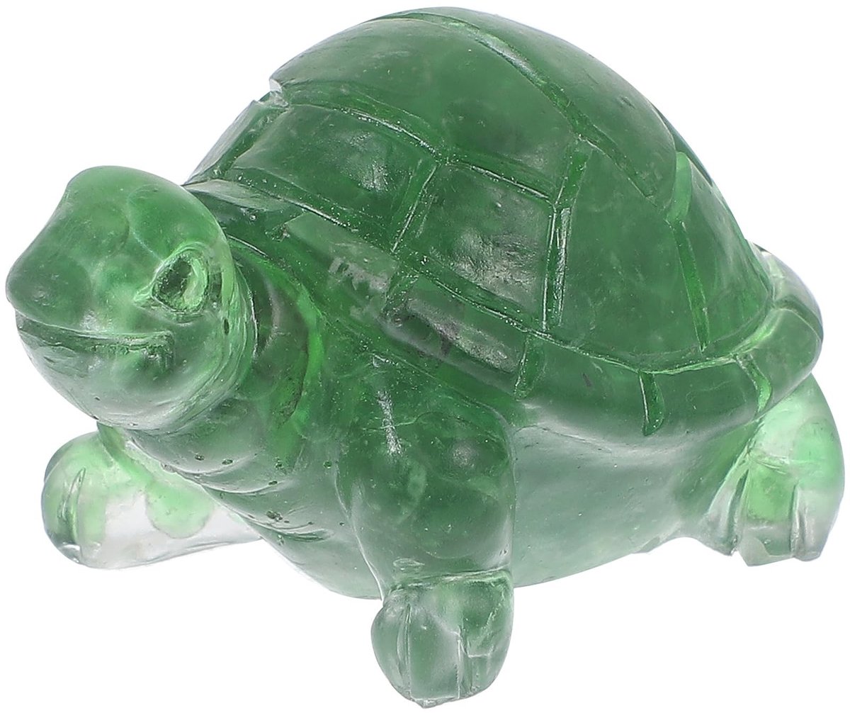 Dailygoods- Schildpad Ornament - Kristallen Dierenbeeld - Geluksbrenger - Woondecoratie - Kantoorfiguur - Duurzaam Ontwerp