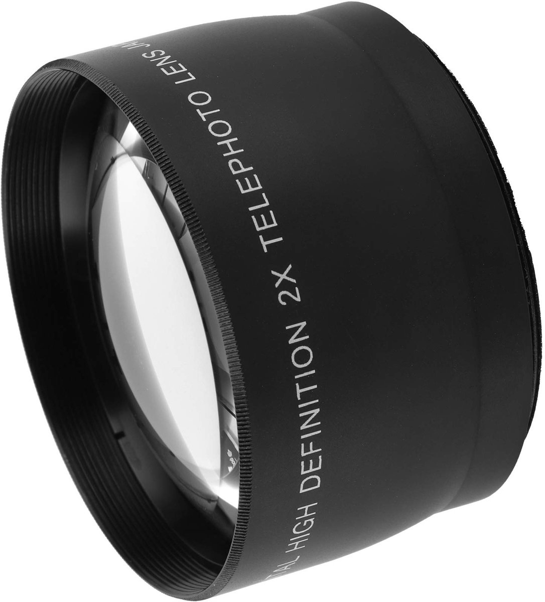 Dailygoods- Cameralens 2X Telelens - Geschikt voor 55 mm Filterdiameter - Optisch Glas - Inclusief Opbergtas - Compatibel met 62 mm Filters