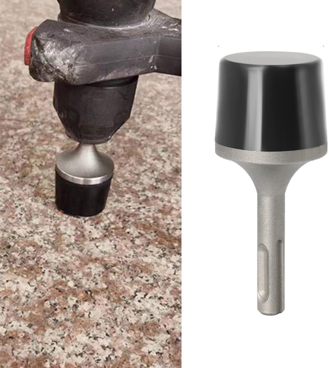 Dailygoods- Rubberen Hamer Aangedreven - Rubber Gereedschapshamer - SDS Plus Handgreep - Ideaal voor Radiatoren/Tegels - Slijt- en Scheurvast - Trillingsonderdrukkend