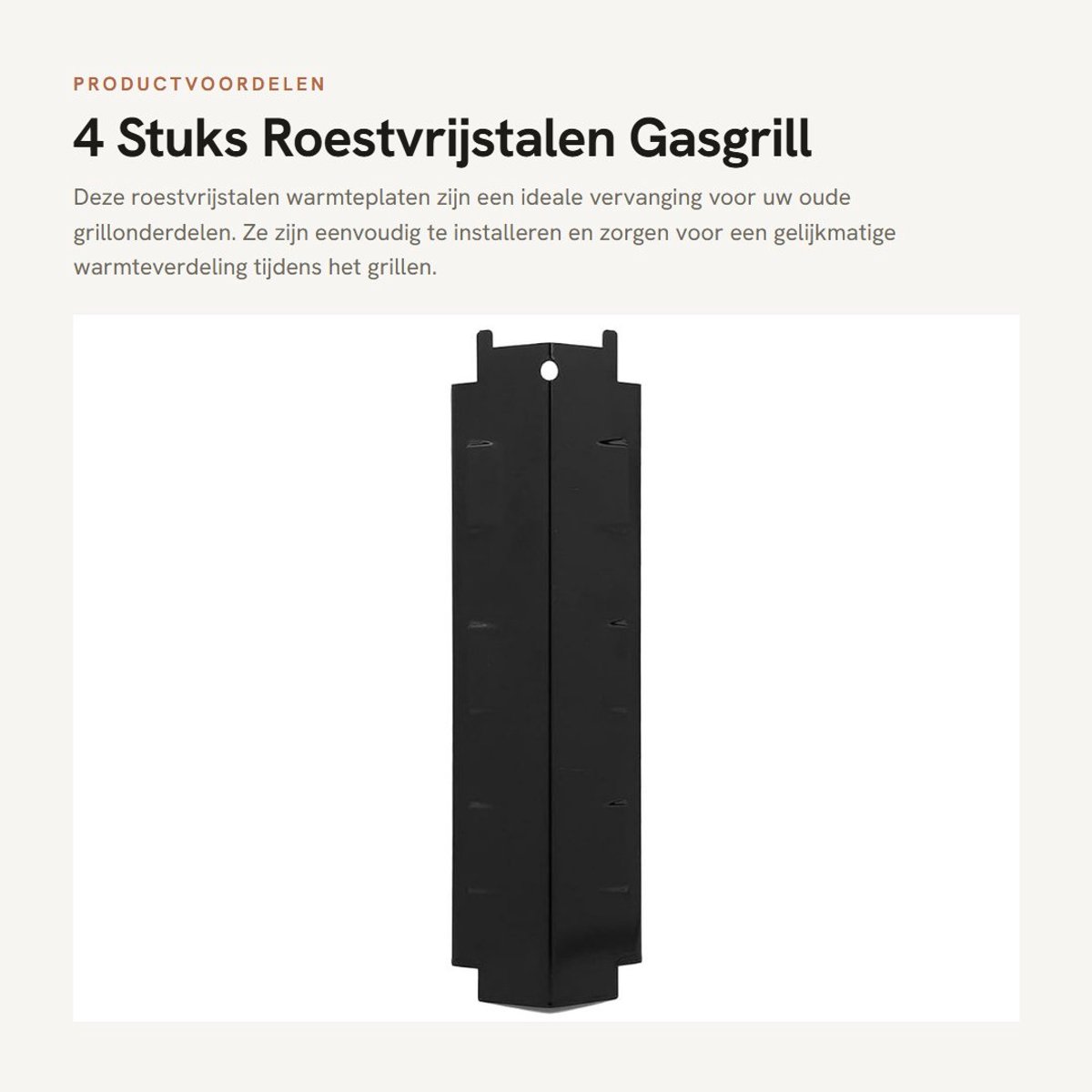 Dailygoods- Warmte Tent Roestvrij Staal - Grillplaat Vervangend Onderdeel - Gas BBQ - Flexibel Gebruik - Eenvoudig te Installeren - Vlam Tamer