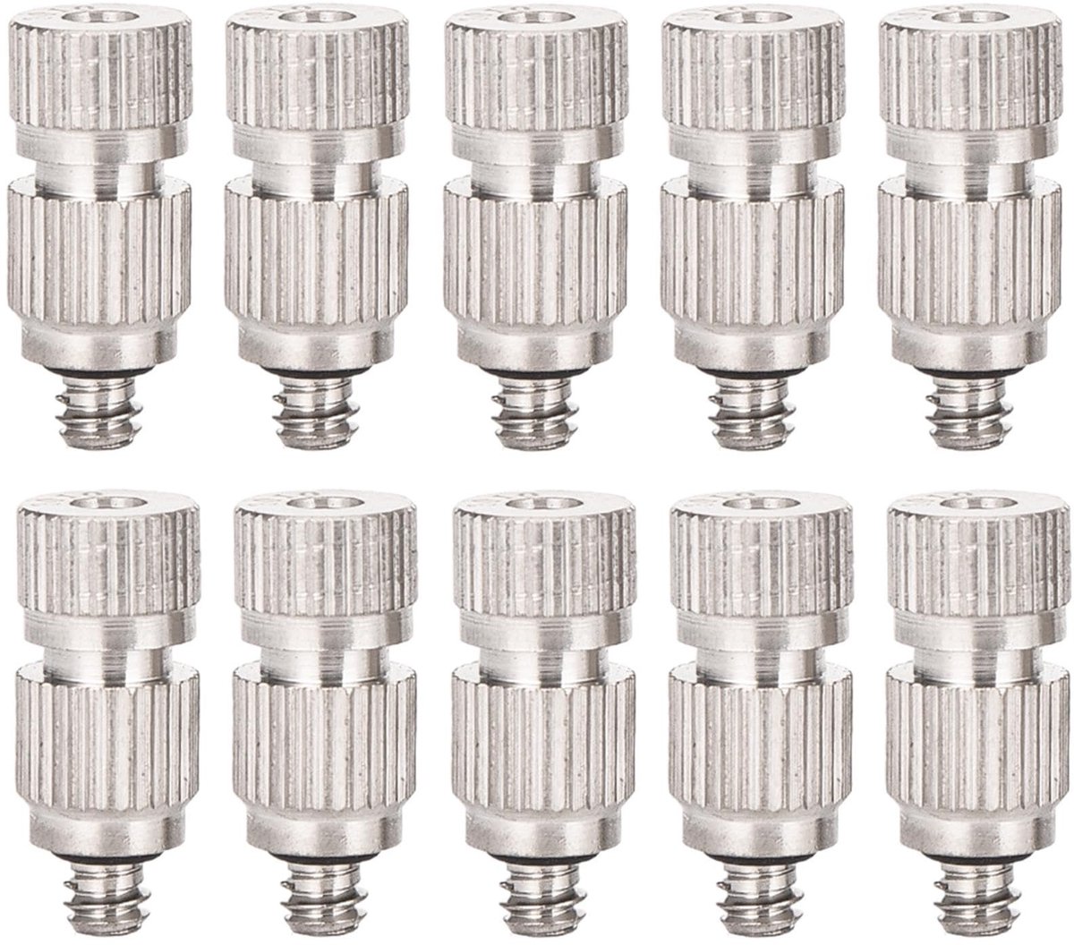 Dailygoods- Verneveling Nozzles 10 Stuks - Roestvrij Staal - Antiverstopping - Hogedruk Sproeier - Koelsysteem - Duurzaam Materiaal