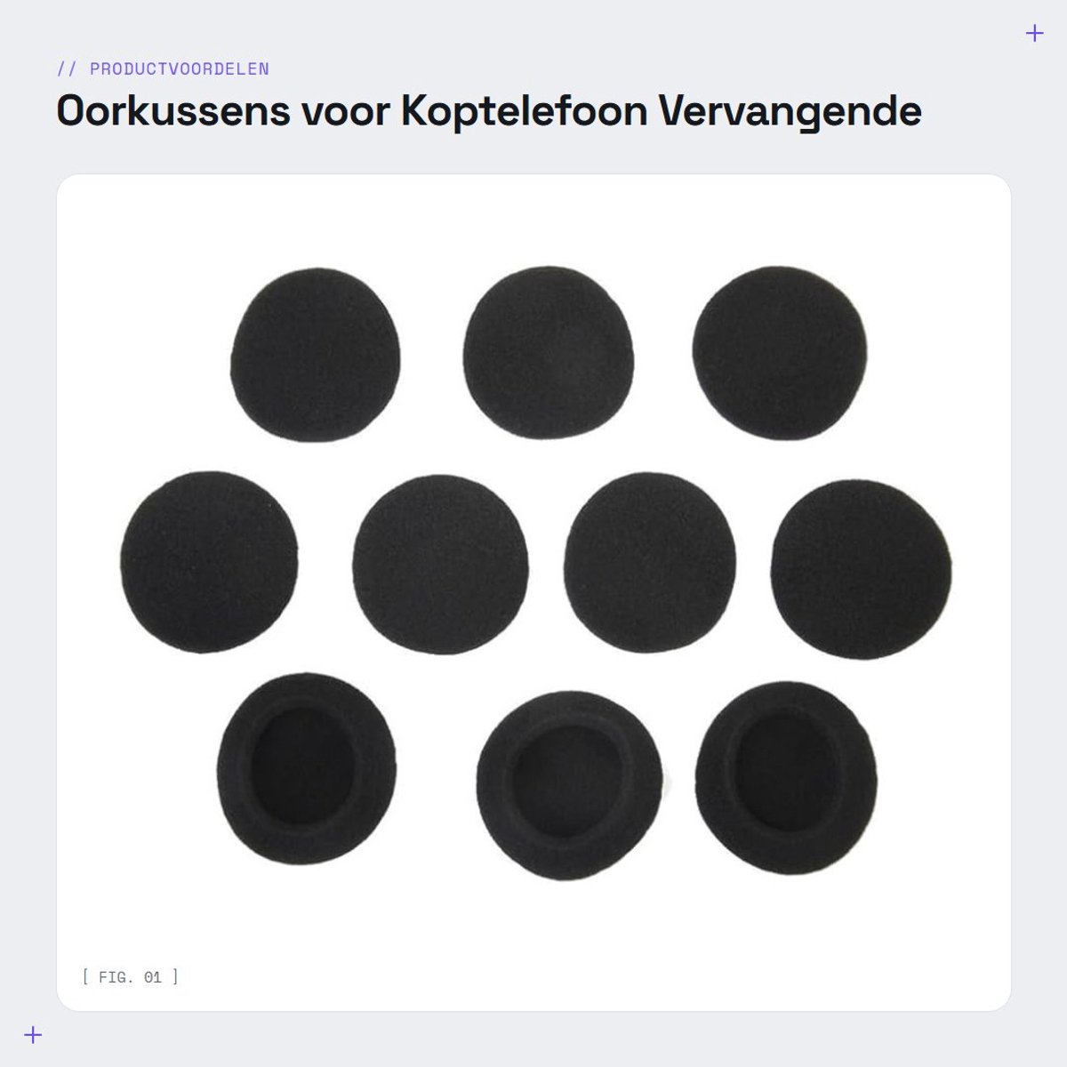Dailygoods - Oorkussens voor Koptelefoon - Vervangende Oorkussens - Zacht Schuim - Zwart - Comfortabel - Geschikt voor PX100 PX80 PC131 Koss Porta Pro