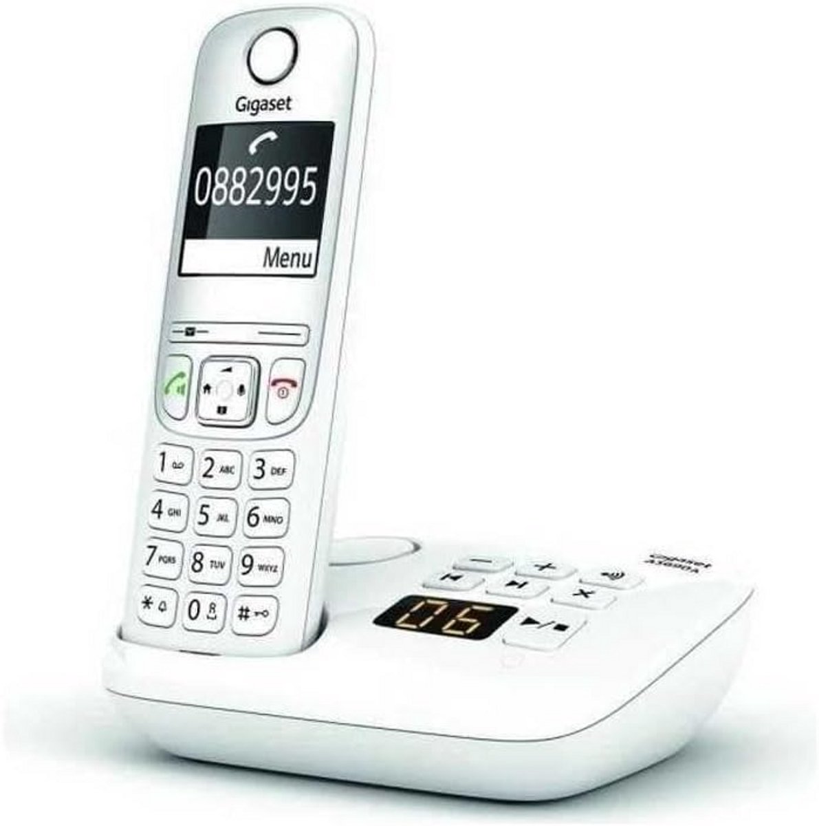 Draadloze Telefoon - DECT Telefoon - Thuis Bellen - Geïntegreerd Antwoordapparaat - 100 Contacten - Wit