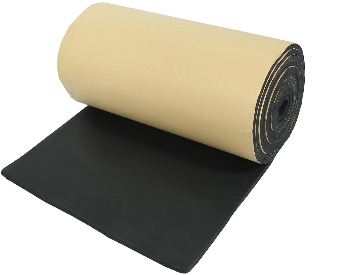 Dailygoods- Isolatiemat Geluidsabsorberend 10 mm - Geluidsisolatie - Akoestische Panelen - Noppenschuim - Autocelschuim - Ideaal voor Daken en Deuren