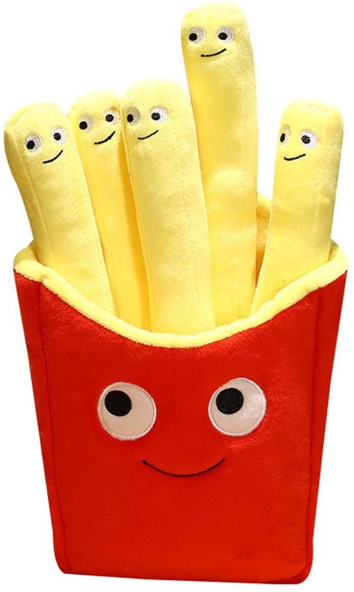 Dailygoods- Pluche Kussen Grappige Cheeseburger - Gemaakt van Kort Pluche - 40 cm - Vulling van PP Katoen - Speelgoed/Cadeau - Decoratief Kussen - Voedselkussen