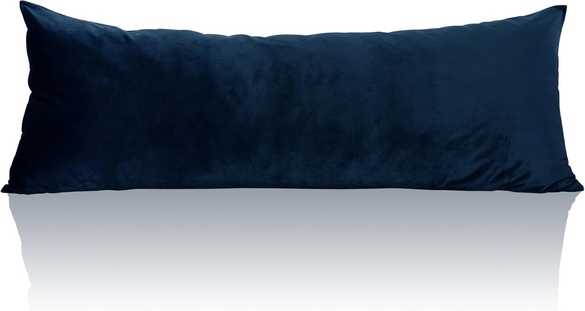 Body Pillow - Zwangerschapskussen - Comfortabel Slapen - Zachte Velvet - 20x54 Inch - Marineblauw