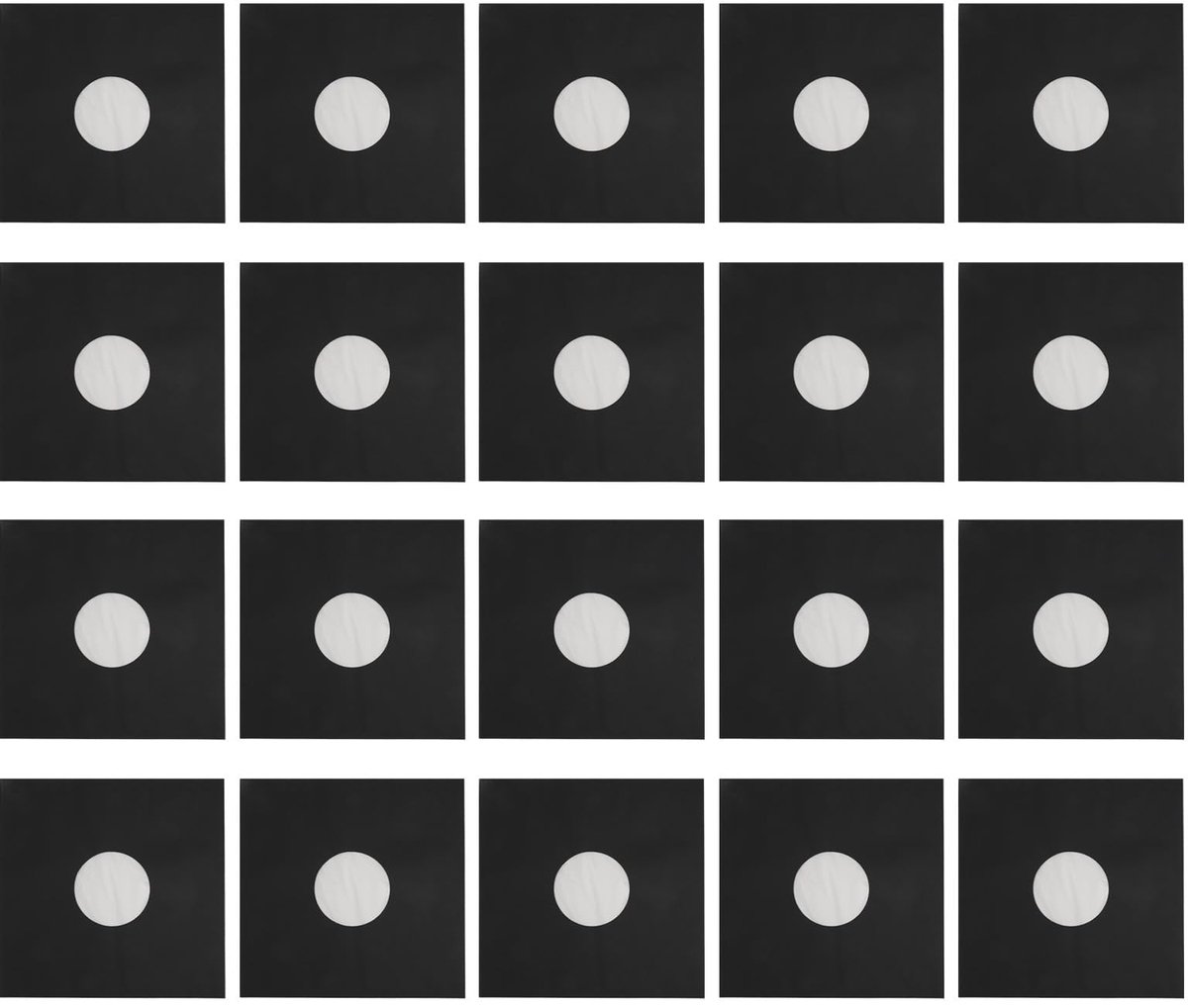Dailygoods- LP Binnenhoes 20 Stuks - Beschermend - Antistatisch - Hoes voor Platen - 31 x 31 cm - Eenvoudige Identificatie - Platenhoes