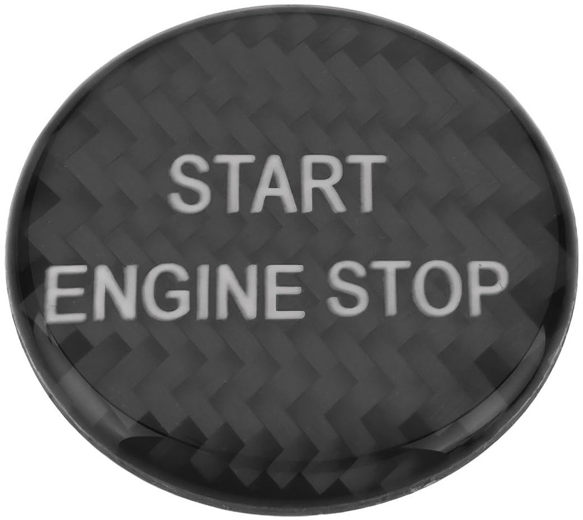 Dailygoods- Start Stop Knop Cover - Compatibel met Land Rover Discovery 4/Sport - Zelfklevend - Zwart - Diameter 2,8 cm - Bescherming tegen krassen - Knopcover