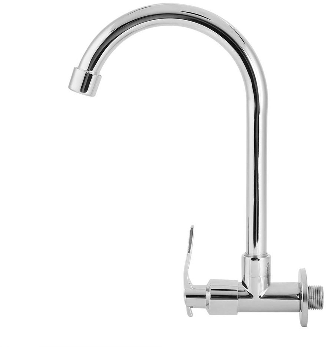 Dailygoods- Wandmontage Kraan - Enkele Koude Kraan - Aanrecht Kraan - Wasserij Kraan - Hui