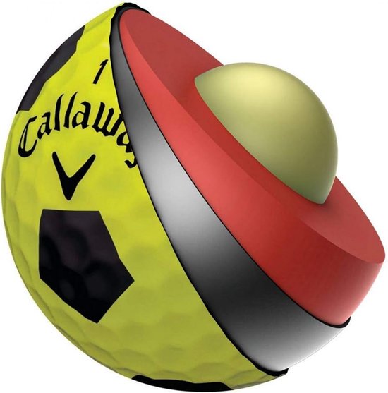 Golfballen - Zachte Ballen - Sport Spelen - 4-delige Constructie - 12 Stuks - Geel Zwart — afbeelding 4