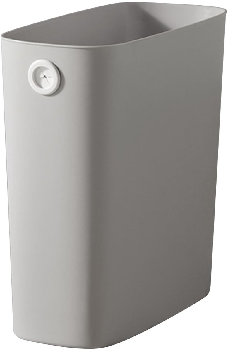 Dailygoods- Afvalbak 28 x 27 x 13 cm - Ruimtebesparend - PP/TPR Kunststof - Klein - Praktisch - Eenvoudig te reinigen - Prullenbak