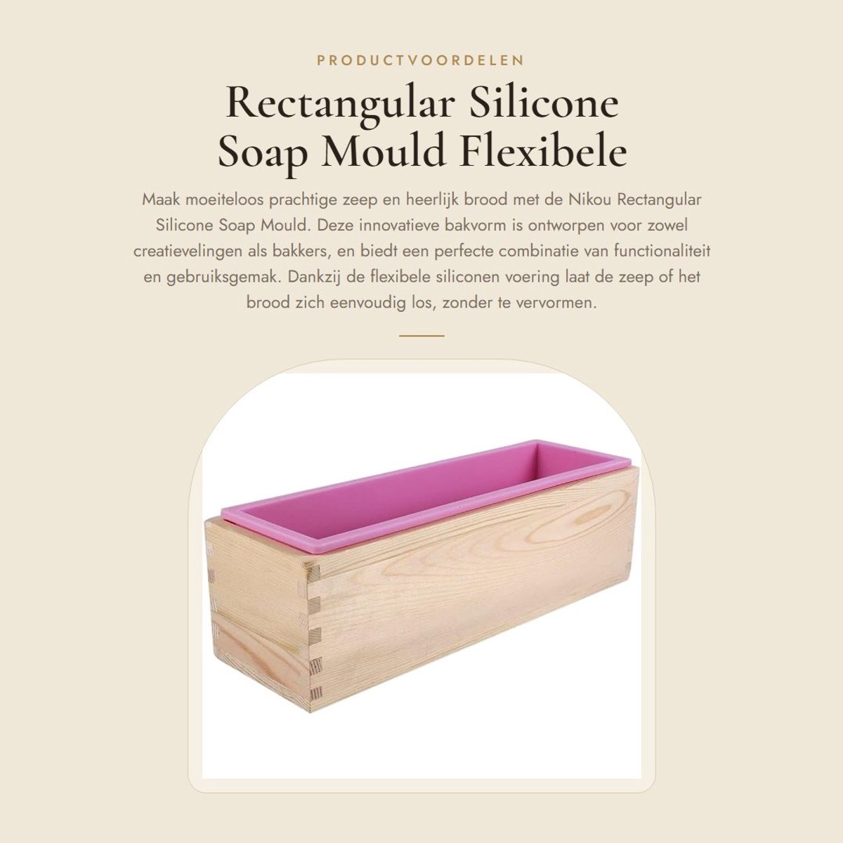Dailygoods- Zeepmal - Flexibele Siliconen Mal - Herbruikbaar - Veilig en Geurloos - Geschikt voor Oven en Magnetron - Eenvoudig te Reinigen - Bakvorm