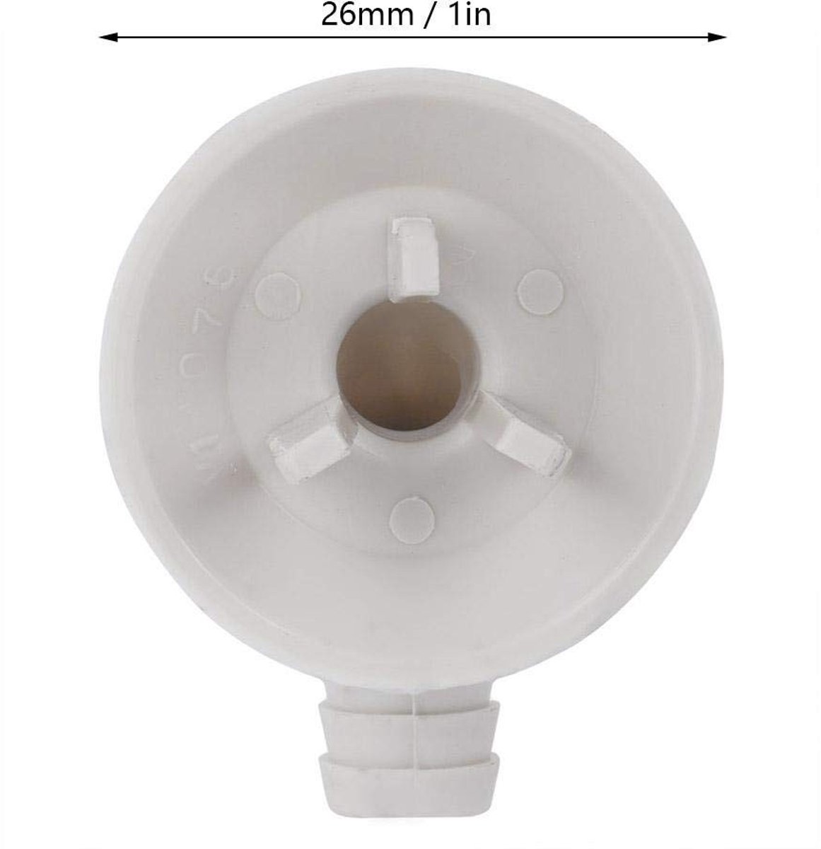 Dailygoods- Elleboog-afvoermondstuk 100% gloednieuw - Hoogwaardig materiaal - Corrosiebestendig - Bestand tegen hoge temperaturen - Eenvoudige installatie - Diameter ca. 26 mm