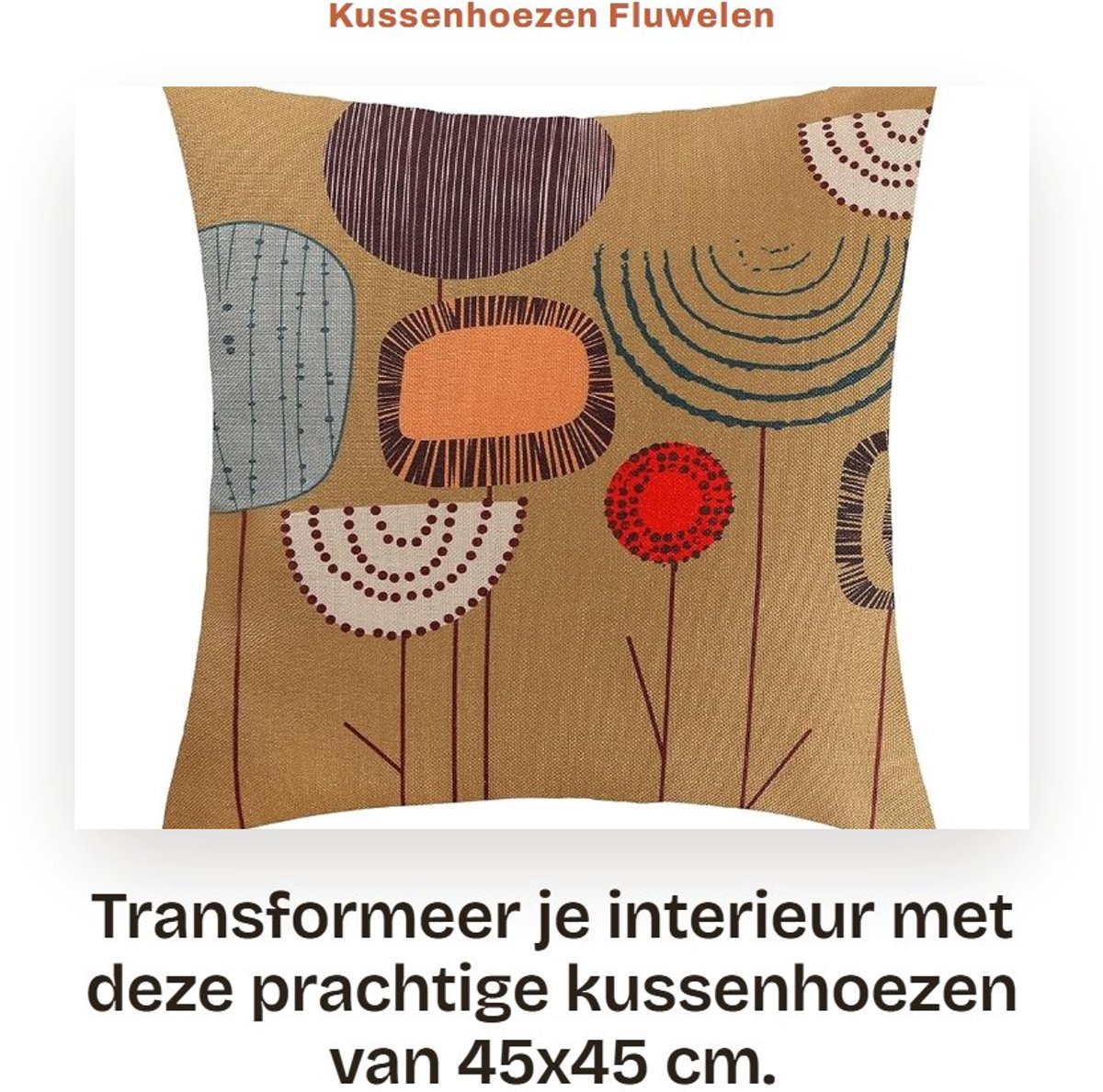 Dailygoods- Kussenhoezen 45x45cm - Fluwelen Kussenslopen - Set van 4 - Decoratieve Kussenslopen - Handwas/Machinewasbaar - Perfect voor Woonkamer - Kussensloop