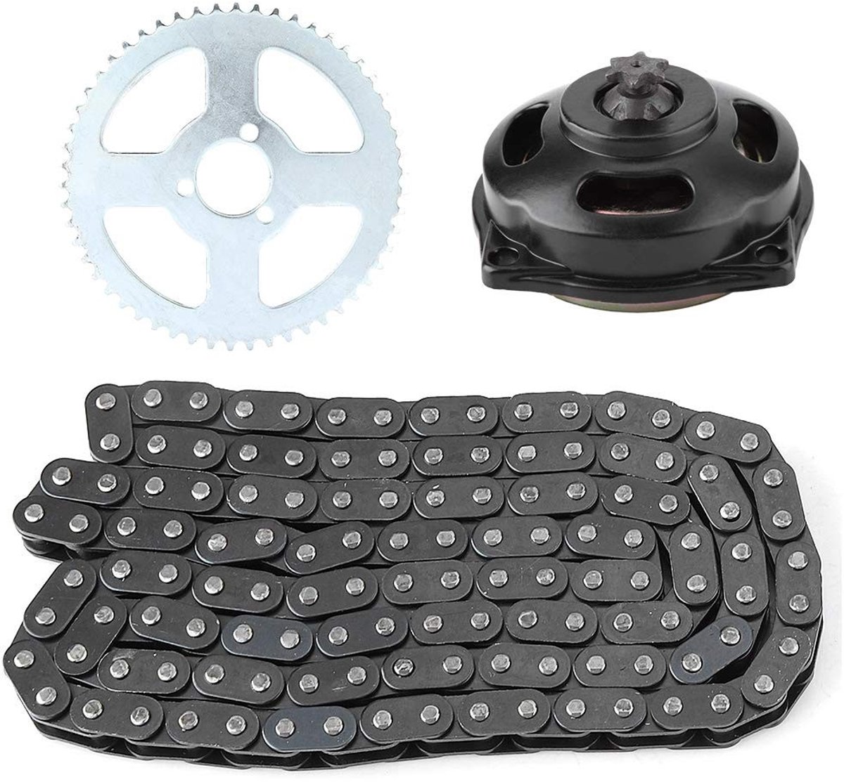 Dailygoods- Motorketting Hoogwaardige Kwaliteit - Tandwiel Set - Aluminium Legering - Motorfiets Aandrijving - Schokbestendig - Gladde Randen - Motorfiets Ketting