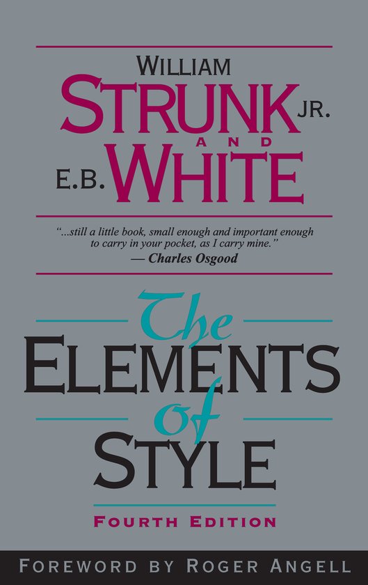 Elements Of Style - cover