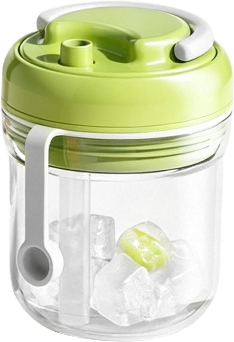 IJsmaker Fles - Waterfles met ijs - Drinken koelen - Touch-free ijs loslaten - 93 x 93 x 12 cm