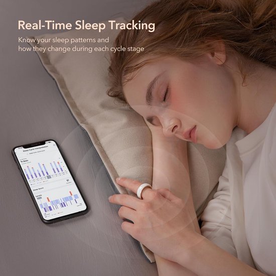 Smart Ring - Slimme - Slaapmonitoring Hartslag en Bloeddruk - Batterij van Smart++) — afbeelding 4