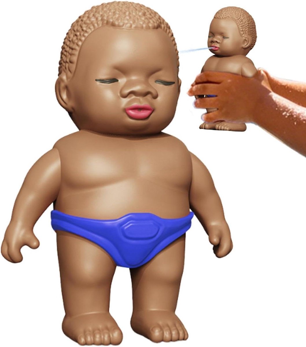 Water Sproeier - Poppen Figuurtje - Buiten Spelen - Gemakkelijke Grip - 12 cm - Blauw