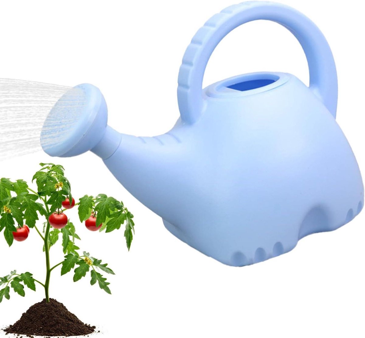 Gieter Olifant - Bloemen watergever - Planten verzorgen - Lange smalle tuit - 1.5 liter inhoud - Grijs