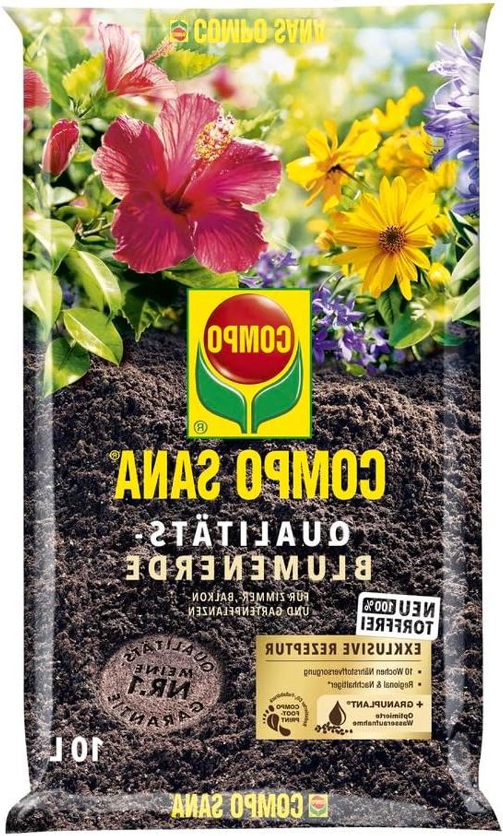 Potgrond - Universele aarde - Planten verzorgen - Turfvrij en startbemesting - 5 liter - Bruin