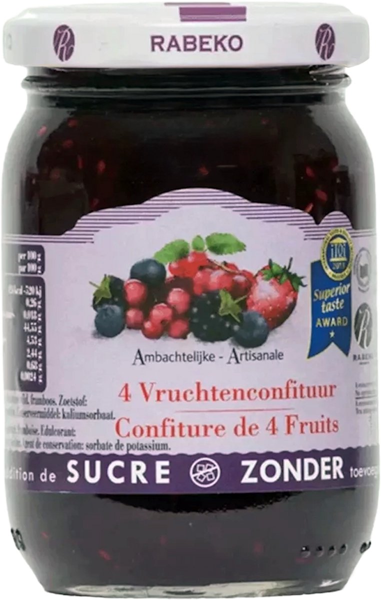 Jam 92% Less Sugar - 230 g - Forest Fruits