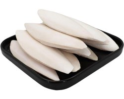 Sepia Schelpen - Knaagspeeltjes Vogels - Snavel Verzorging - Natuurlijk Materiaal - 12 Stuks - Natuurlijk