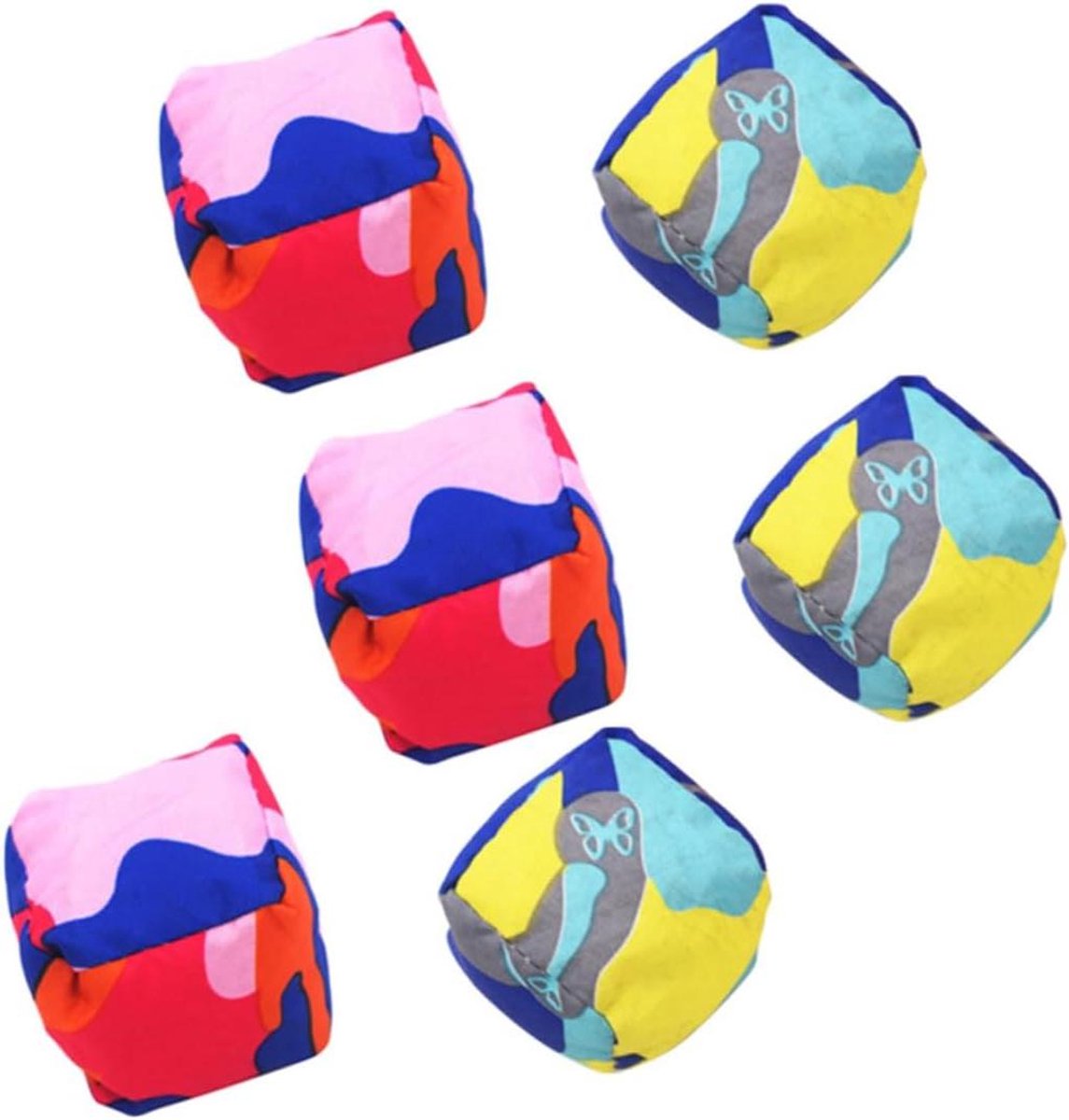Zandzakken voor Kinderen - Feesttasjes Spel - Buitenspelen Leren - Beginners Vriendelijk - 10 Stuks 6x6cm - Gekleurd