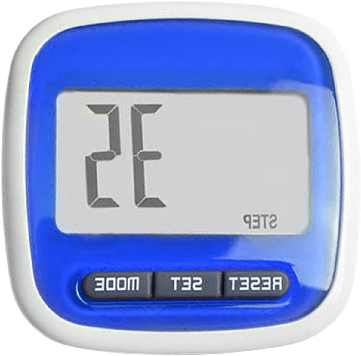 Stappenteller - Fitness tracker - Stappen Tellen - Geen Telefoon Nodig - 5x5x2cm - Blauw