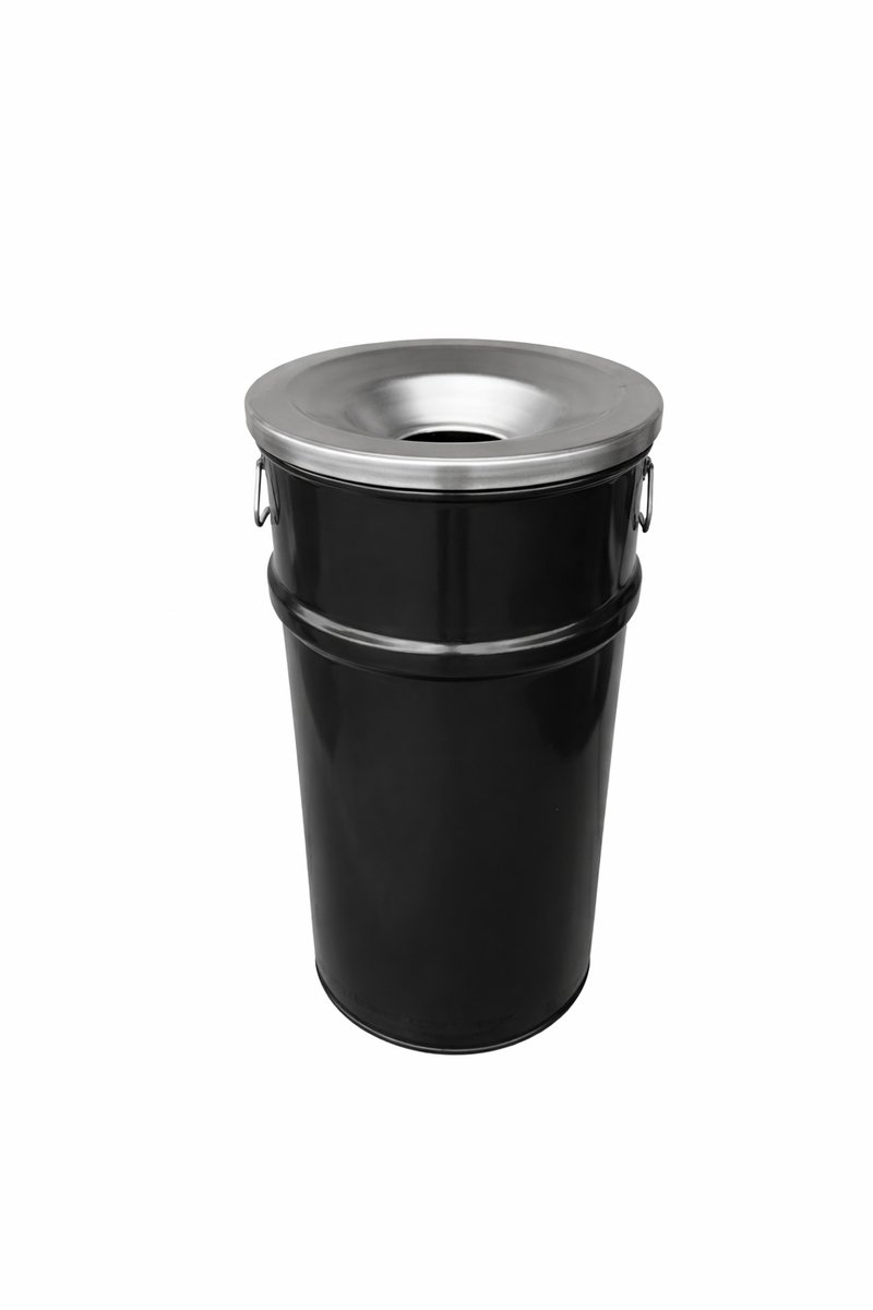 Prullenbak BinBin Black 80 L vlamwerend.