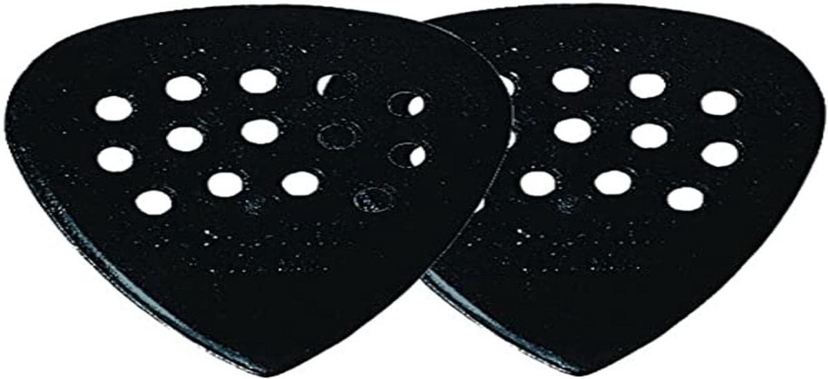 12 Stuks Sterke Carbon Nylon Gitaar Plectrums 1.00 mm Zwart
