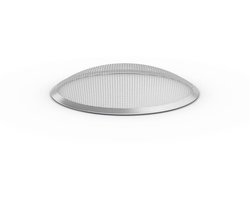 höfats MOON Vonkenvanger 45 Afdekking ter beperking van vonkoverslag, vonkenvanger, vonkenscherm van roestvrij staal, vuurkorfrooster, accessoires voor de höfats MOON vuurkorf