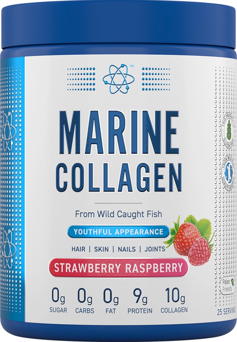Applied Nutrition Marine Collagen (300g) Strawberry Raspberry - Eiwitten - Collageen