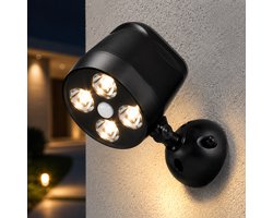 WoonWonder Nighthawk Wandlamp Buiten - Buitenlamp met Bewegingssensor - Muurlamp Zwart - Sensor Lamp voor Buiten - Automatisch - Waterdicht
