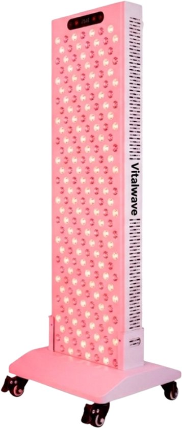 Rood Licht Therapie Paneel - Vitalwave VT1200 - 660 & 850 nm Rood en nabij infraroodlamp - 1200 Watt Rood licht lamp - Rood licht paneel voor huid en herstel - Rood en nabij infraroodpaneel