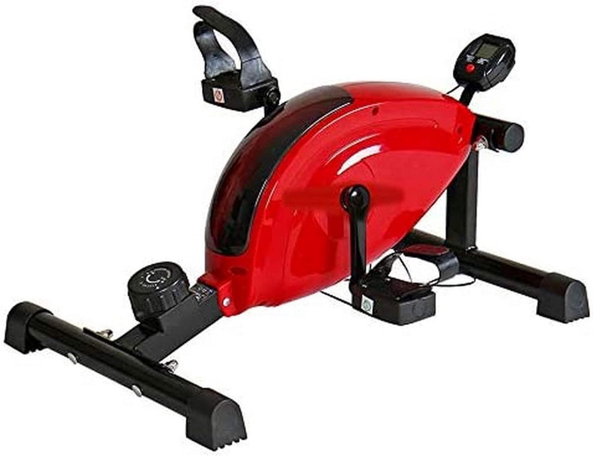 Mini Hometrainer - Pedaal Trainer - Actieve Revalidatie - Magnetische Weerstand - Met LCD Scherm - Zwart