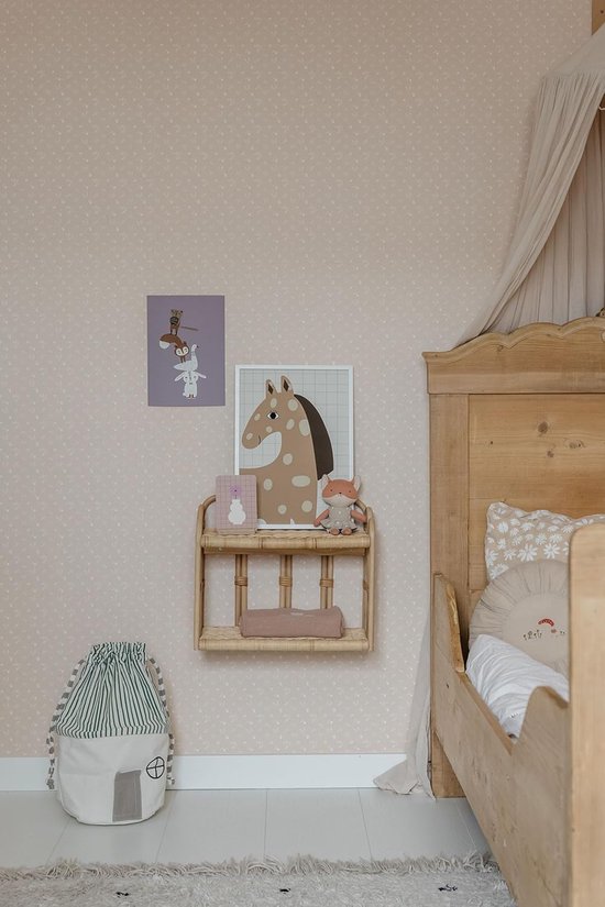 Gebreid katoenen speelgoed - Zacht knuffelbeest - Kamerdecoratie baby - Milieuvriendelijk materiaal - 22 cm - Beige — afbeelding 4