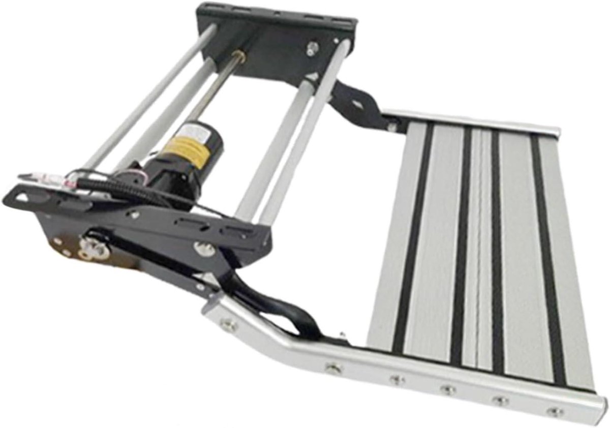 Camper Opstap - Caravan Trap - Veilig Instappen - Met LED Verlichting - 150kg Draaglast - Zilver