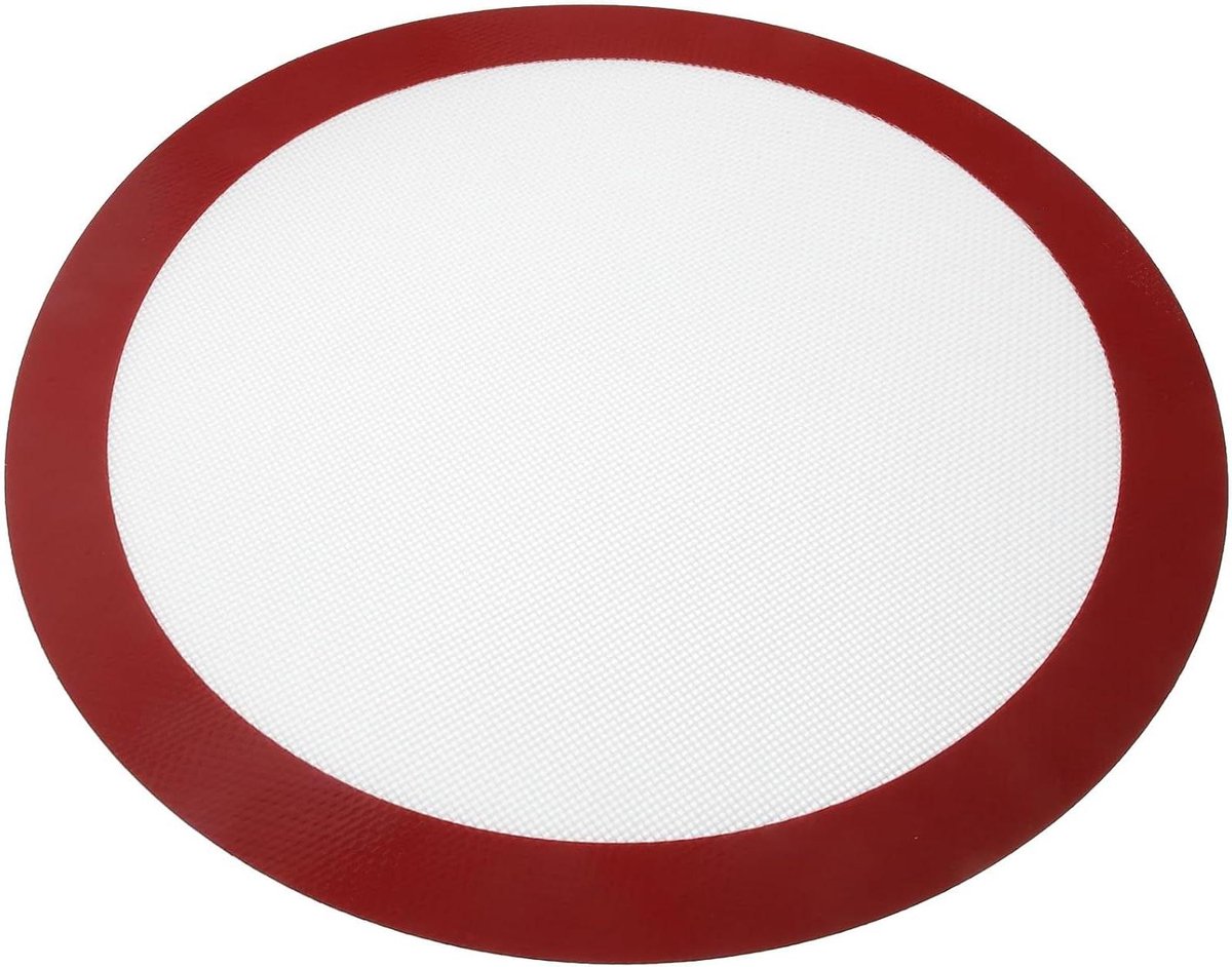 Siliconen Bakmat - Ovenmat Grillmat - Gelijkmatig Bakken - Antiaanbaklaag - 30.5 cm Rond - Willekeurig