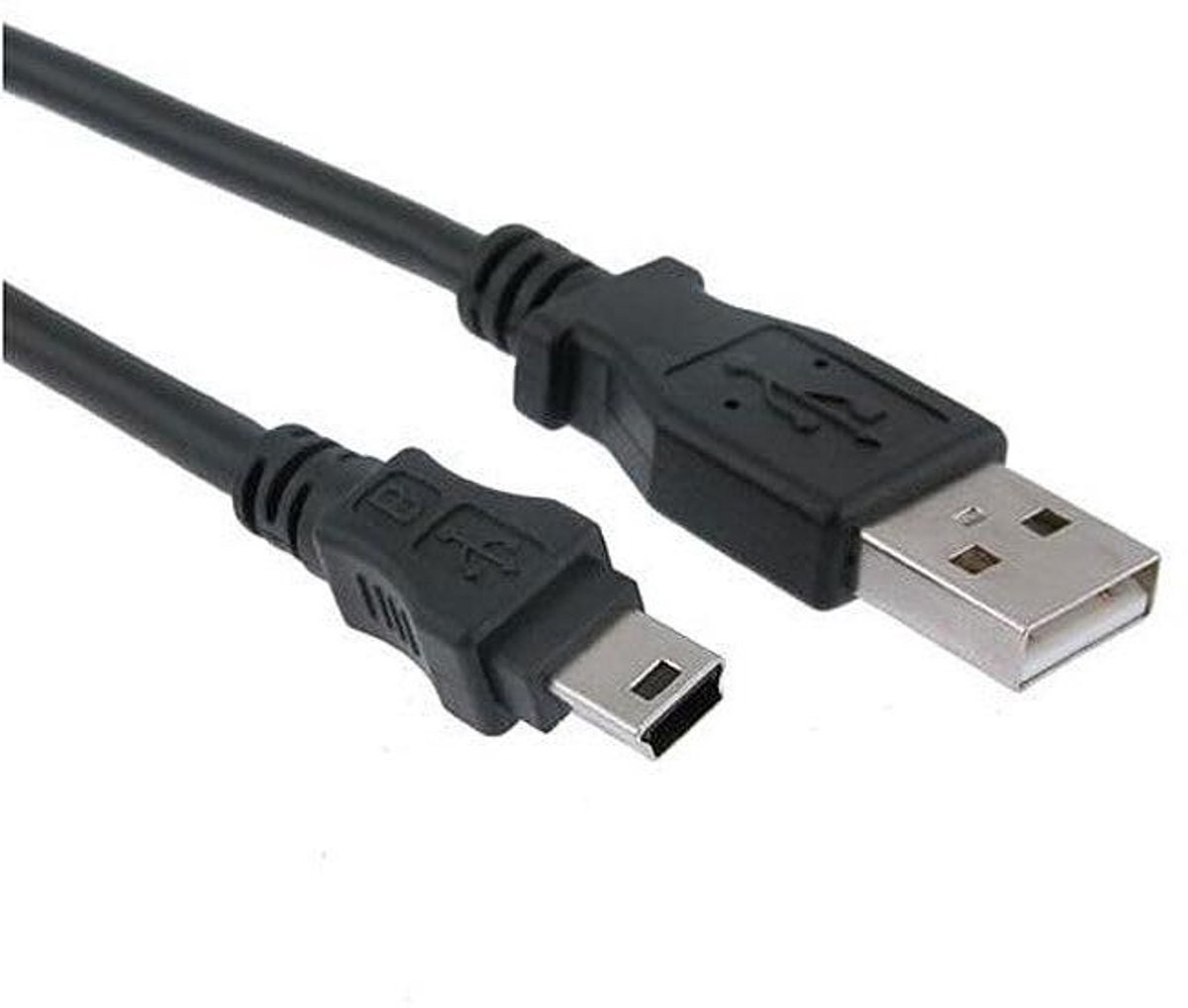 Oplaadkabel - USB Snoer - Scanner Gebruik - Mini USB - 3 ft - Zwart