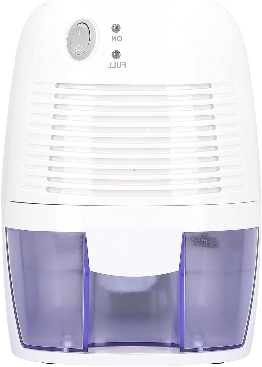 Mini Luchtontvochtiger - Vochtvreter Apparaat - Kleine Ruimtes Droog - Automatische Uitschakeling - 500 ml Tank - Wit