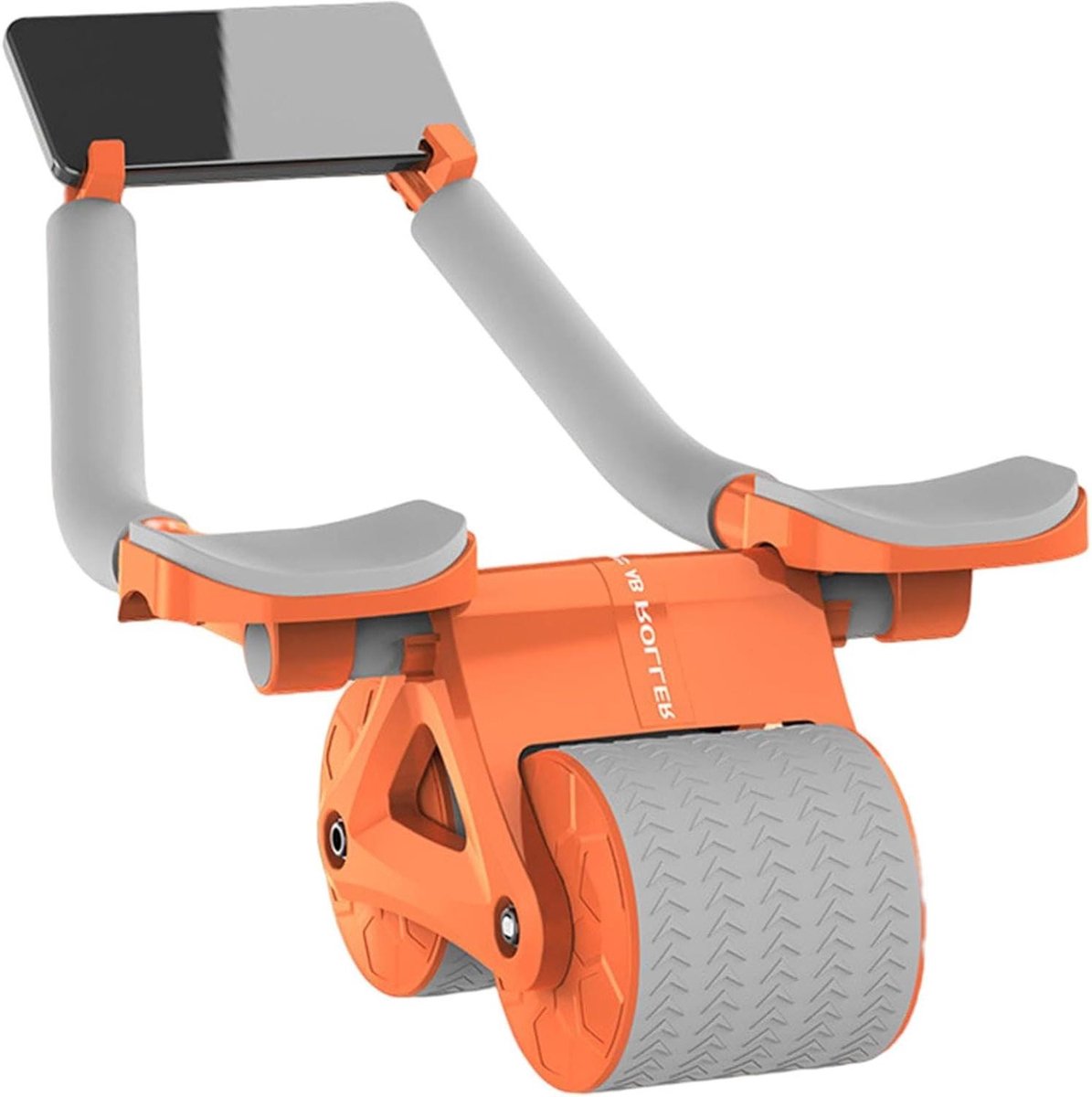 Buikspierroller - Core Trainer Wiel - Krachtige Training - Automatische Rebound - 33x27x21 cm - Lichtgeel